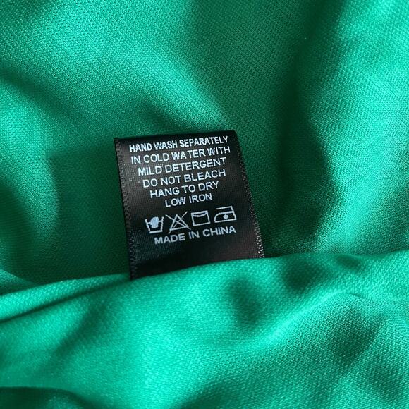 Pomander Place Emerald Crinkle Lurex Lillith Dress Maxi Green Size Small NEW - Picture 11 of 11